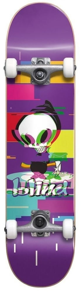 Blind Skateboard Complete Reaper Glitch Purple