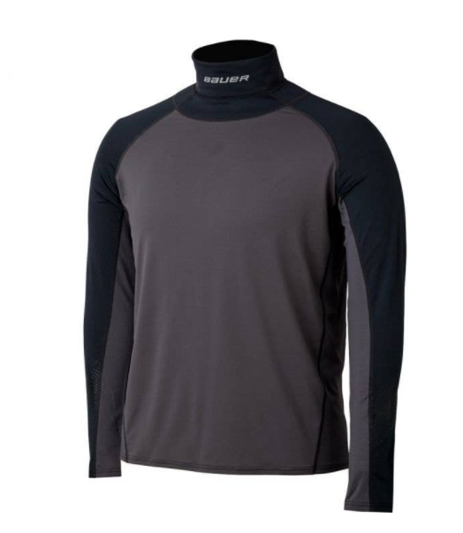Long Sleeve Bauer Kevlar Hockey Shirt Bauer NG Neck Protector